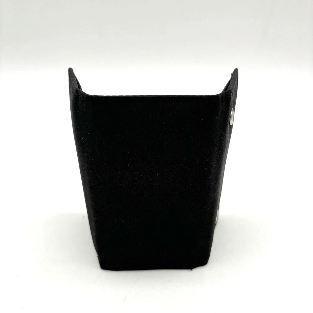 Vintage 90s Black Nylon 6 Ring Keytainer Key Wallet Unisex